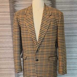 Vivier Paris Wool Houndstooth Blazer – Made in France – Men’s S